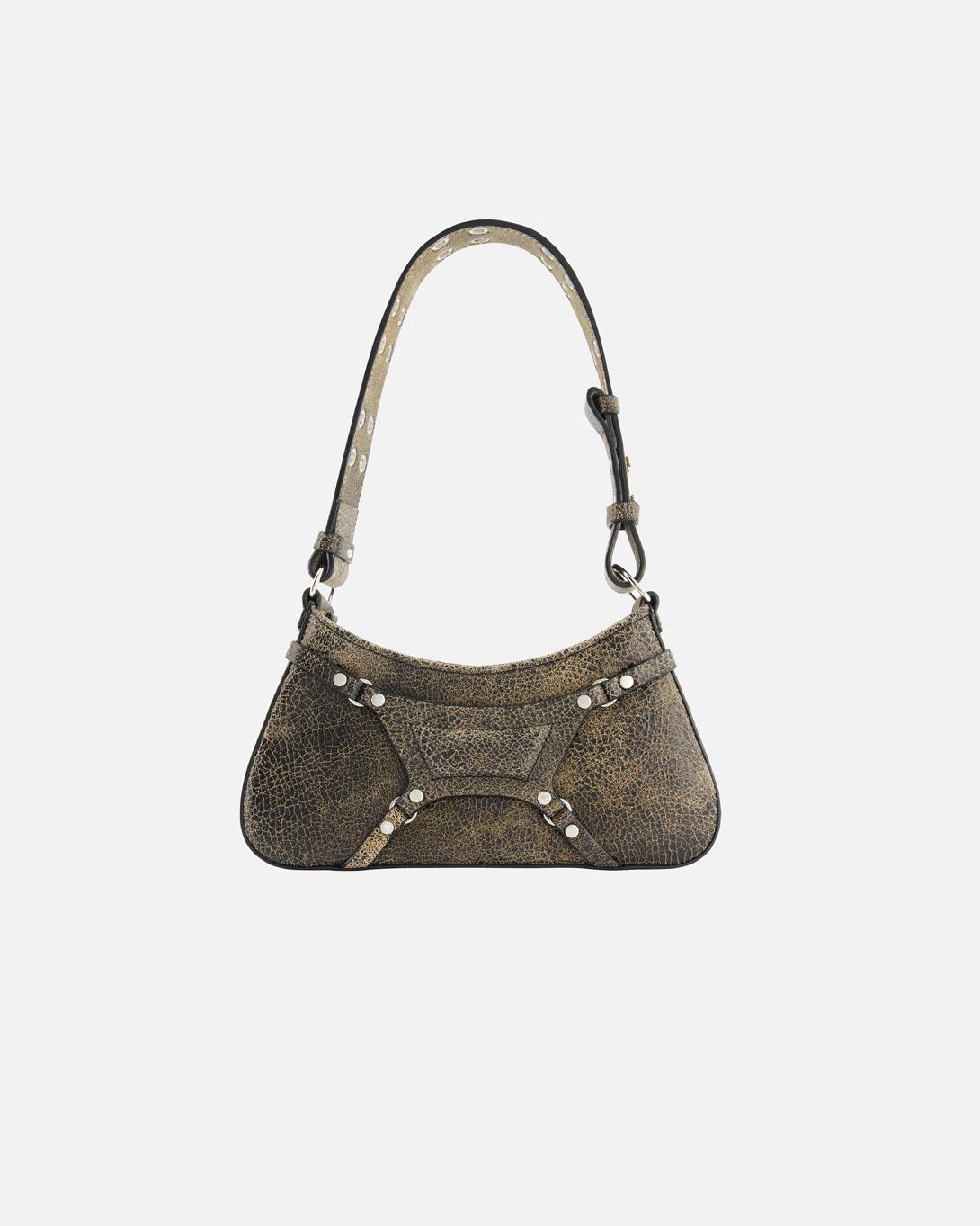 Leather Fetish Bag Cracked Moss - Bags - MISBHV - Elevastor