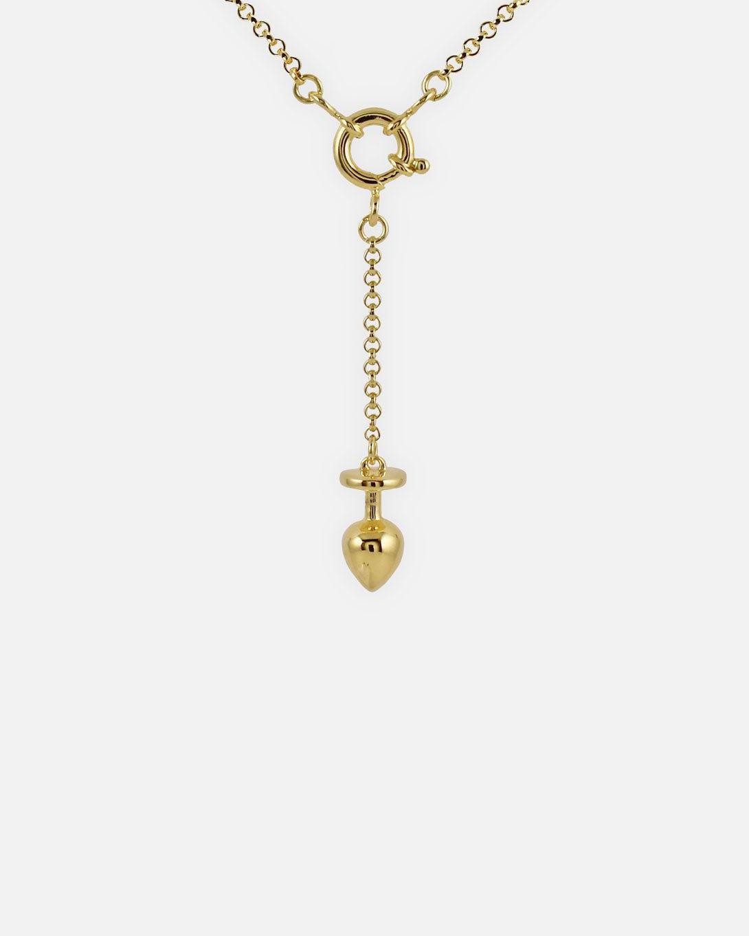 Mini Plug Necklace Gold - Jewelry - Kiska Lab - Elevastor