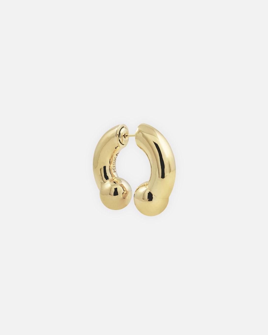 Prince Albert Earring in Gold - Jewelry - Kiska Lab - Elevastor