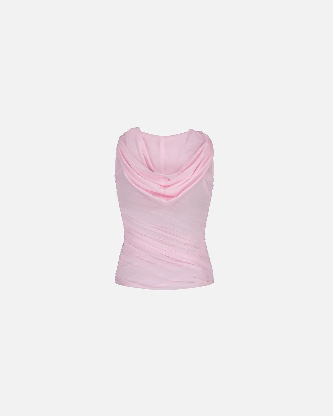 Pink Mermaid Hooded Top - Tops - Pepa Salazar - Elevastor