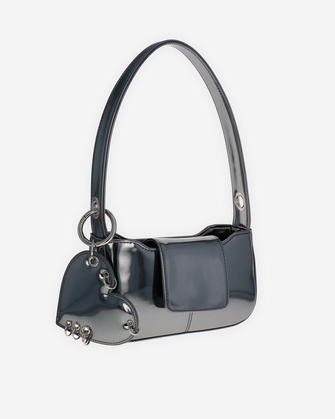 Dylan Gun Metal Bag - Bags - Justine Clenquet - Elevastor