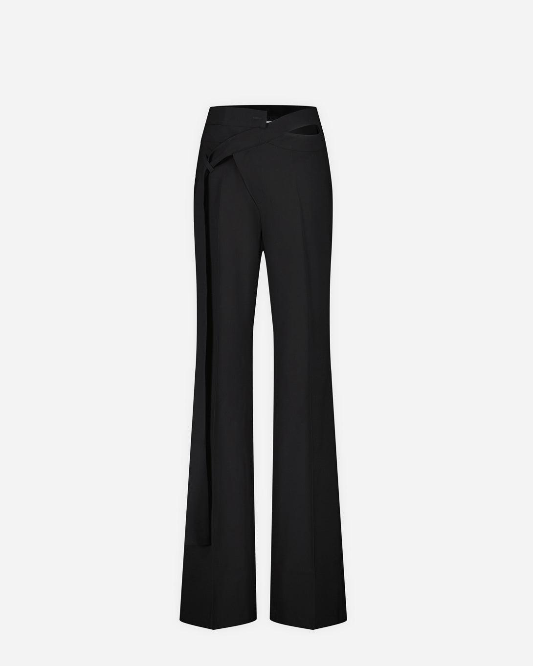 Flared Wrap Suit Pants - Pants - Ottolinger - Elevastor