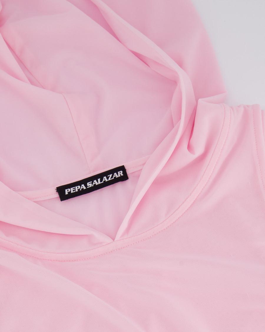 Pink Mermaid Hooded Top - Tops - Pepa Salazar - Elevastor