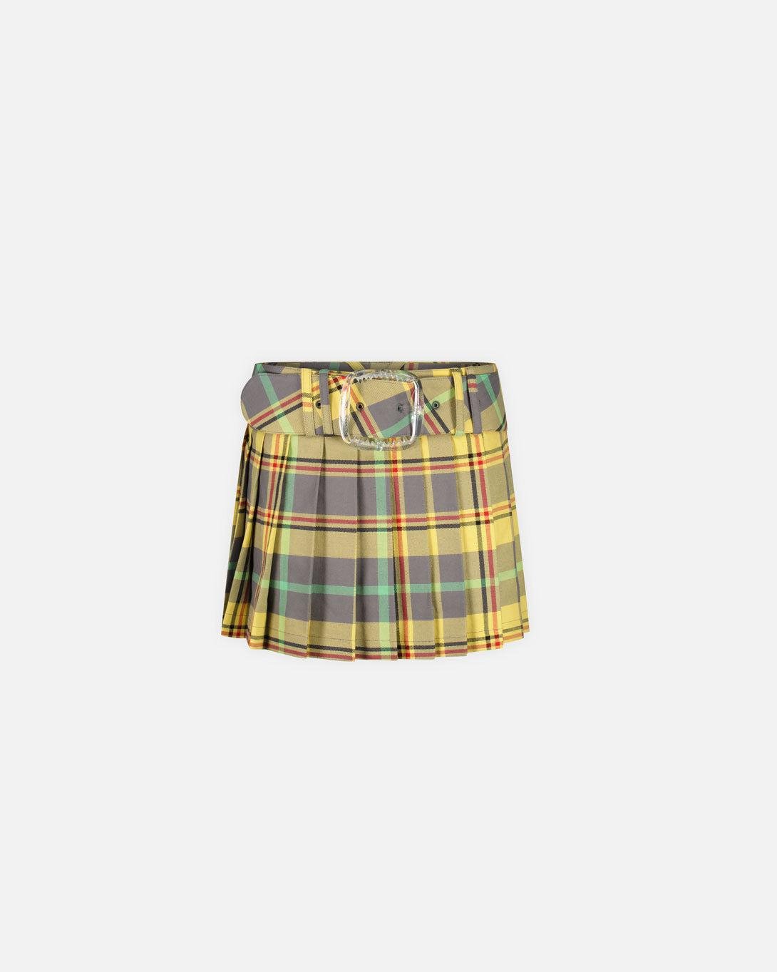 Pleated Rara Skirt Tartan - Charles Jeffrey Loverboy - Elevastor