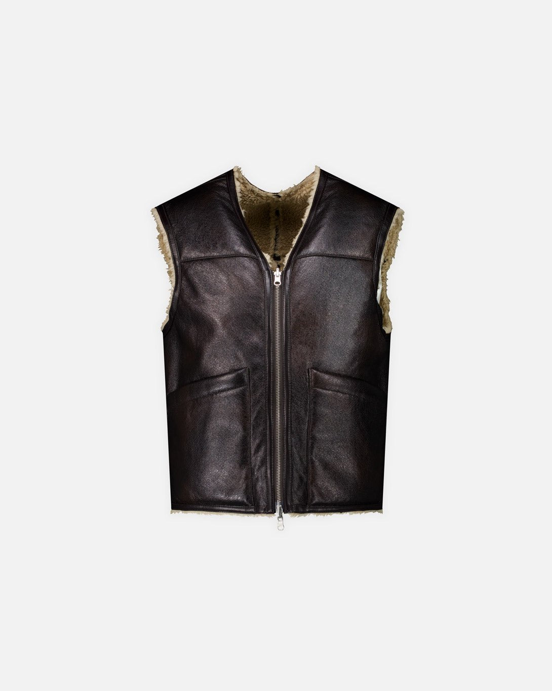Reversible Eco Shearling Vest - COOR - Elevastor