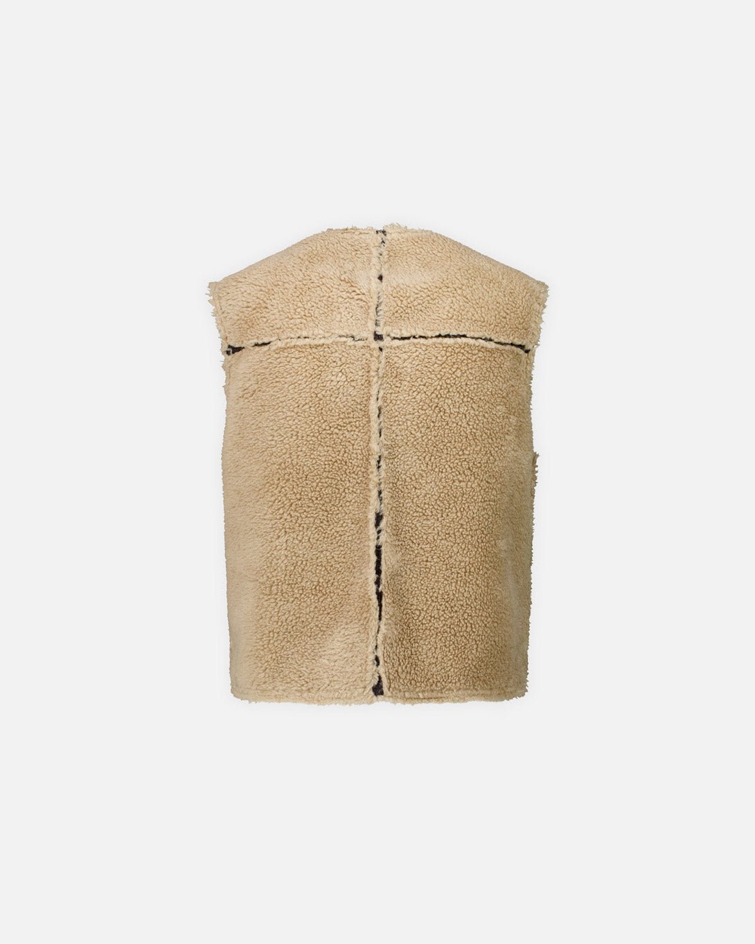 Reversible Eco Shearling Vest - COOR - Elevastor