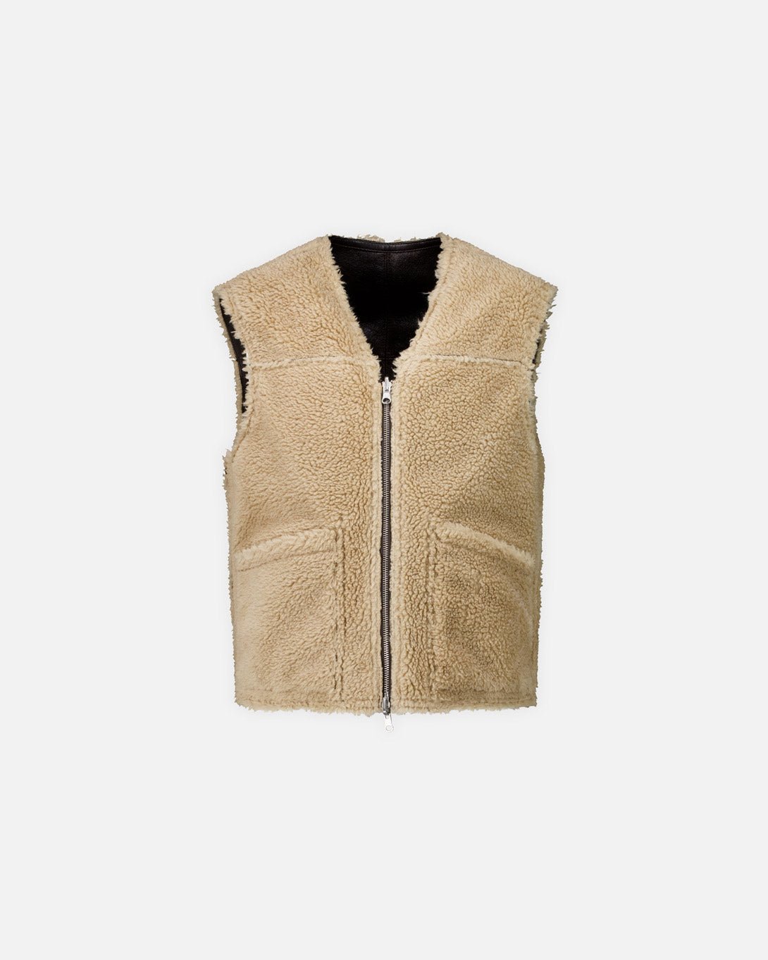 Reversible Eco Shearling Vest - COOR - Elevastor
