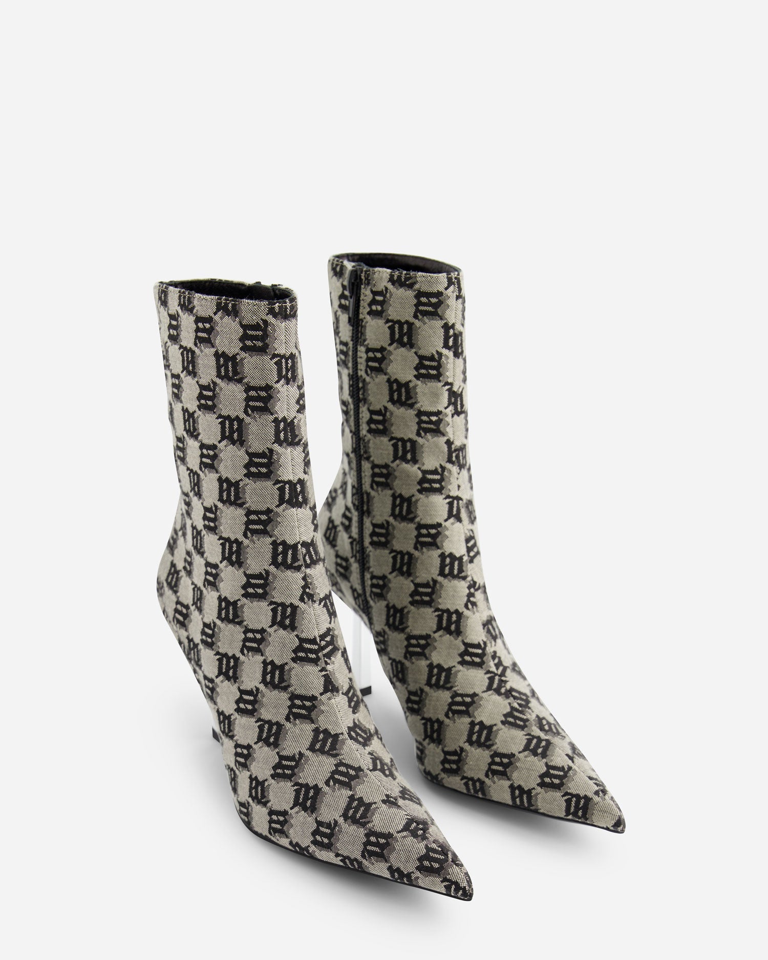 Sasha Ankle Boot Monogram - Beige - MISBHV - Elevastor