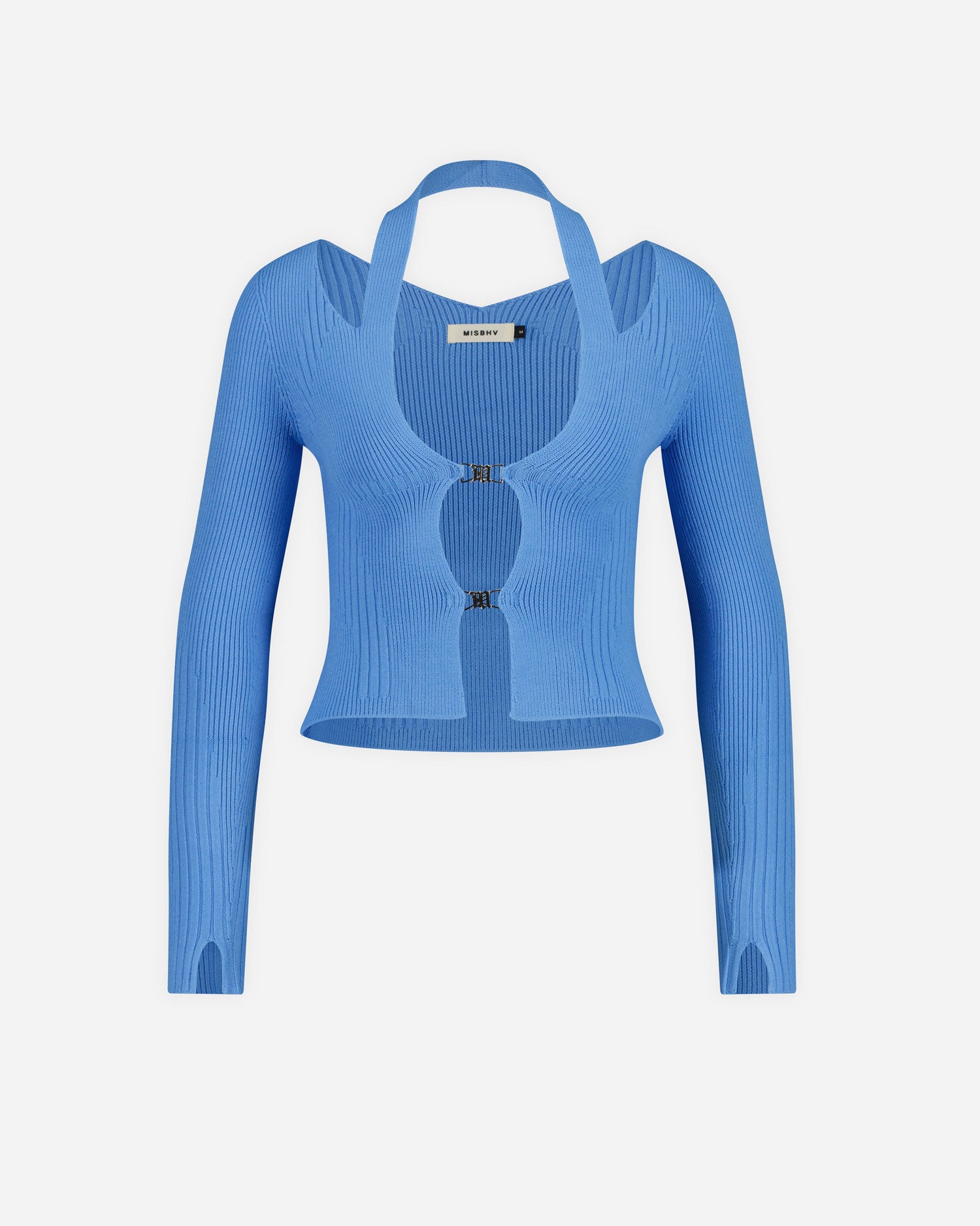 Knitted Seamless M Cardigan - Blue - Tops - MISBHV - Elevastor