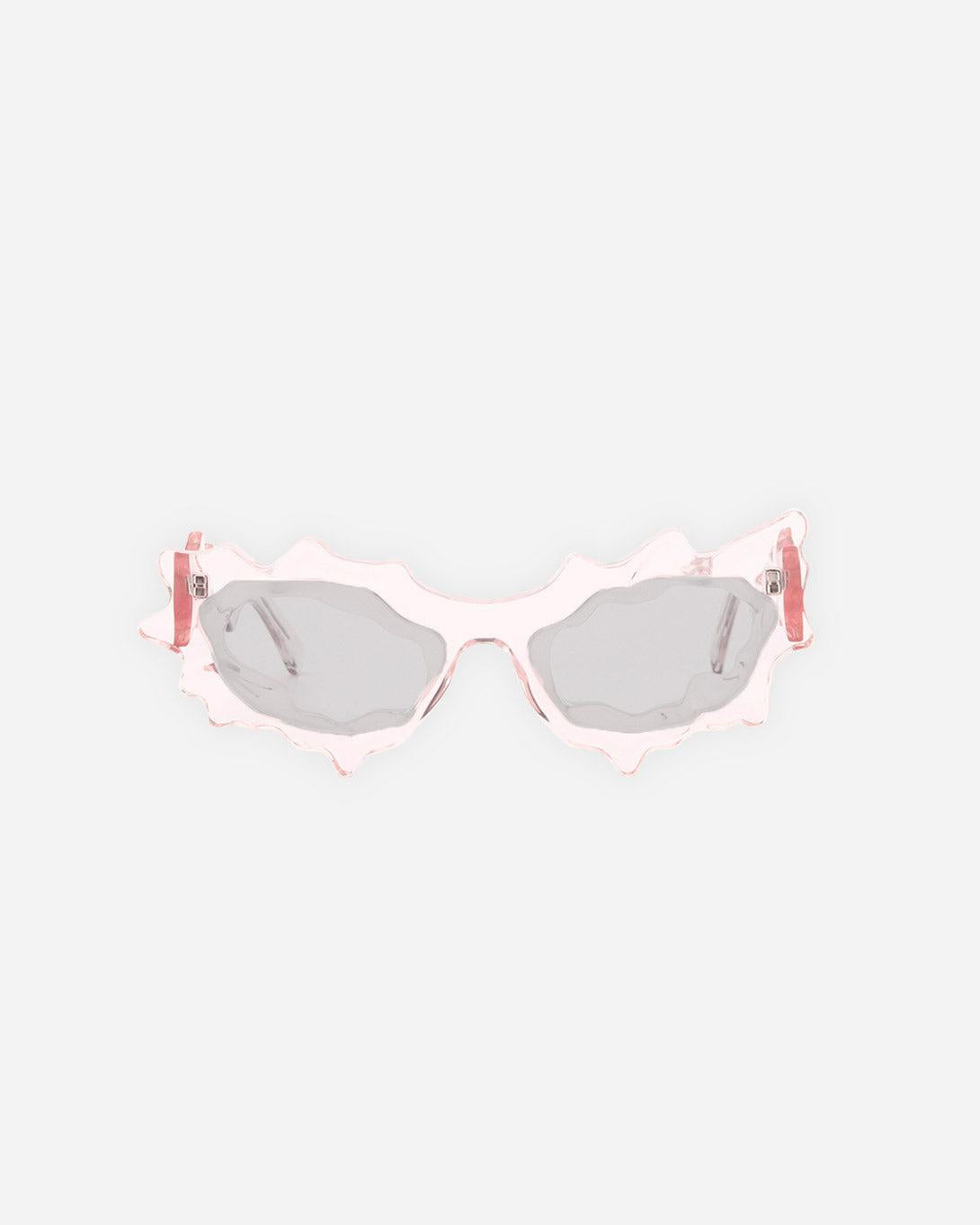 Pink Frame Silver Lenses Spike Sunglasses - Eyewear - Florentina Leitner - Elevastor