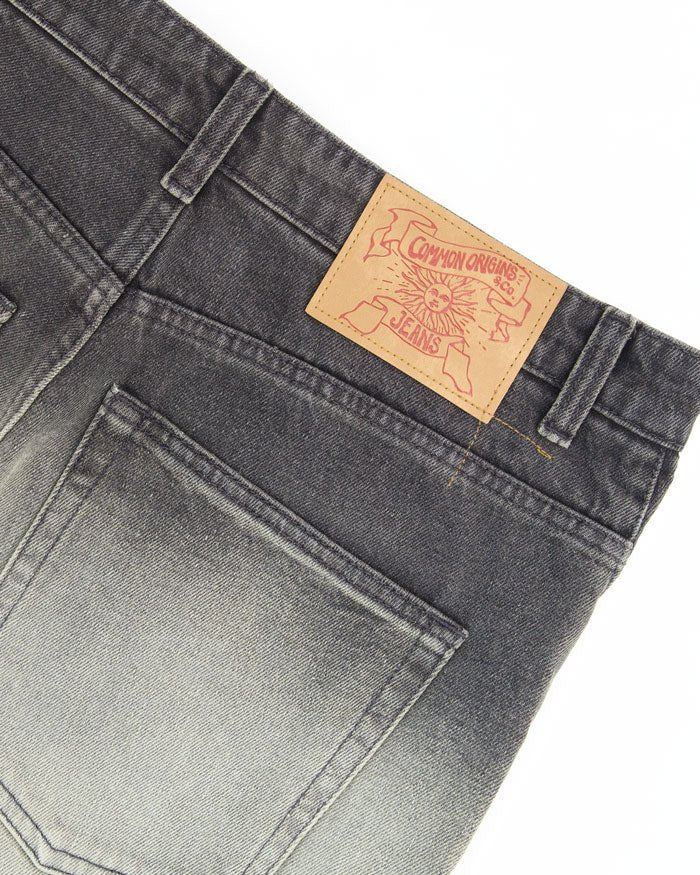 Stone Brushed Semi Wide Jeans - COOR - Elevastor