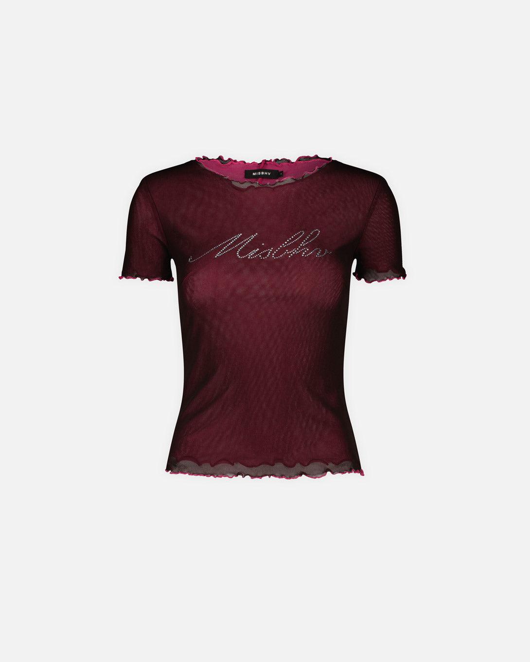 Misbhv Crystal Double Layered T-Shirt - Tops - MISBHV - Elevastor