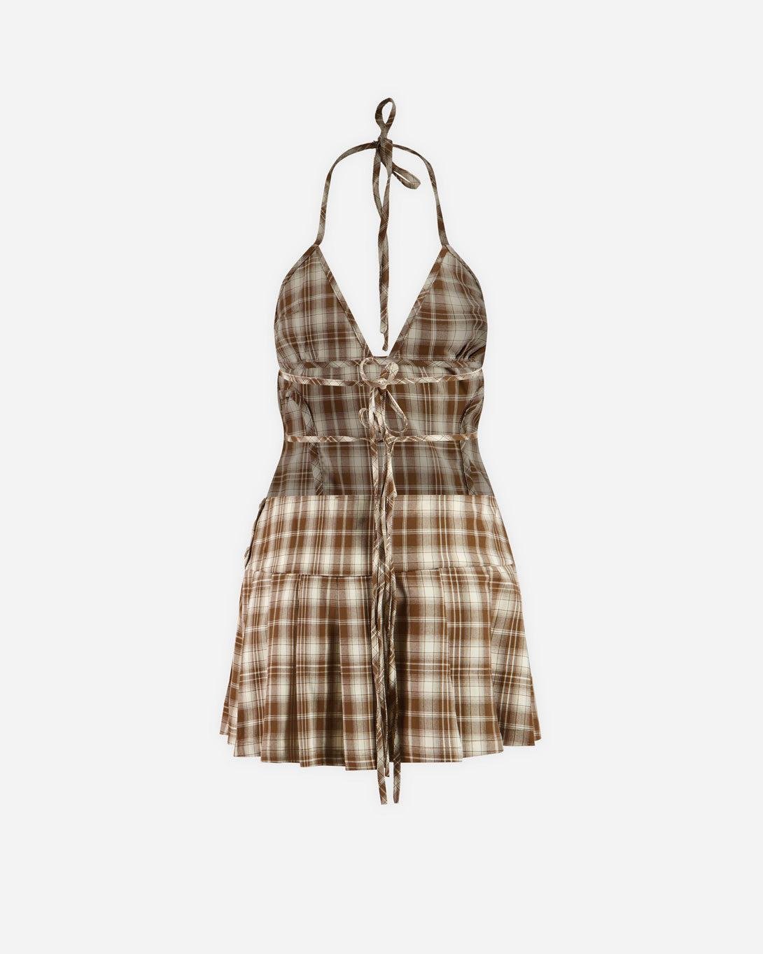 The Hoxton Check Dress - House Of Sunny - Elevastor