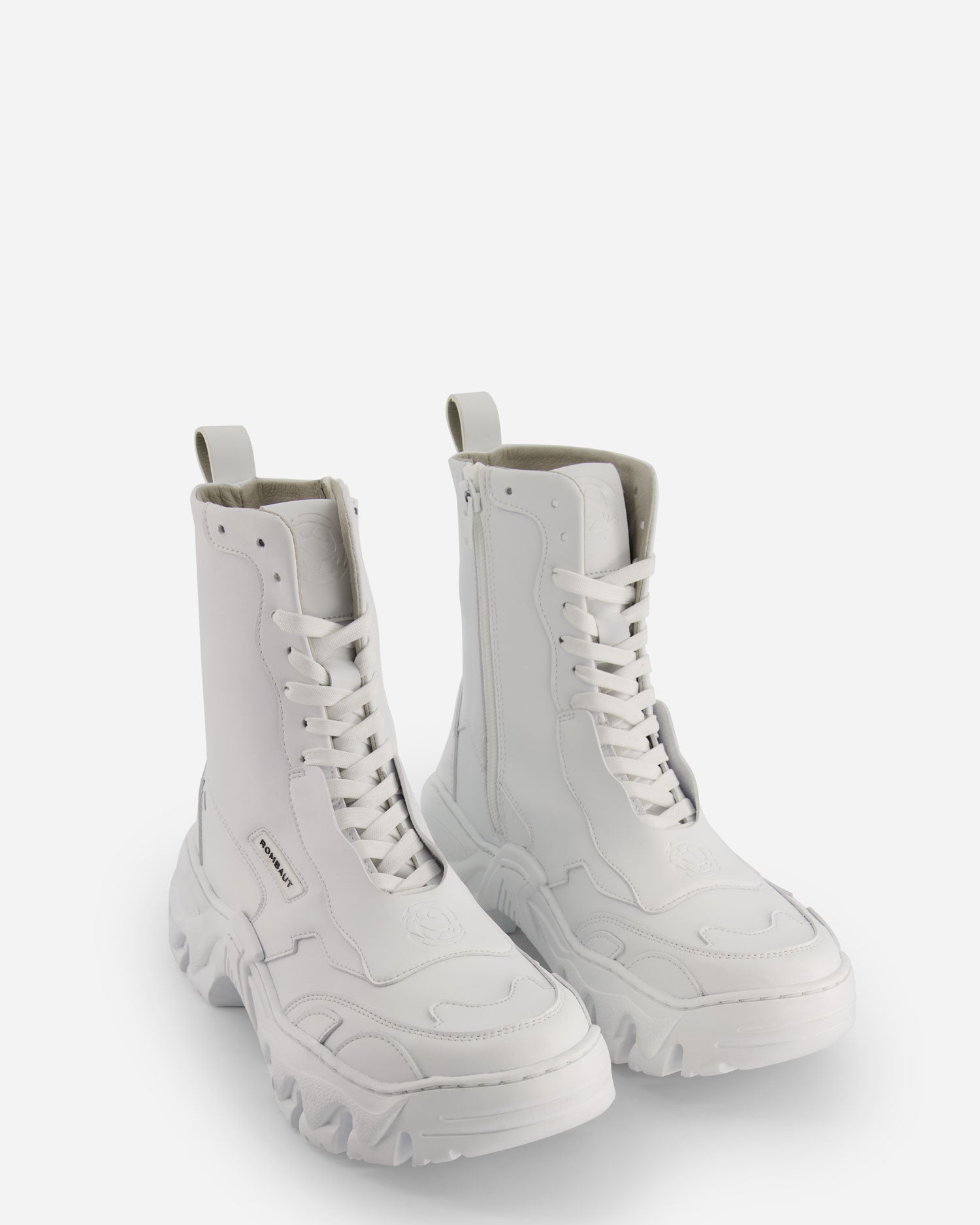 White Future Leather Boccaccio II Boots - Rombaut - Elevastor