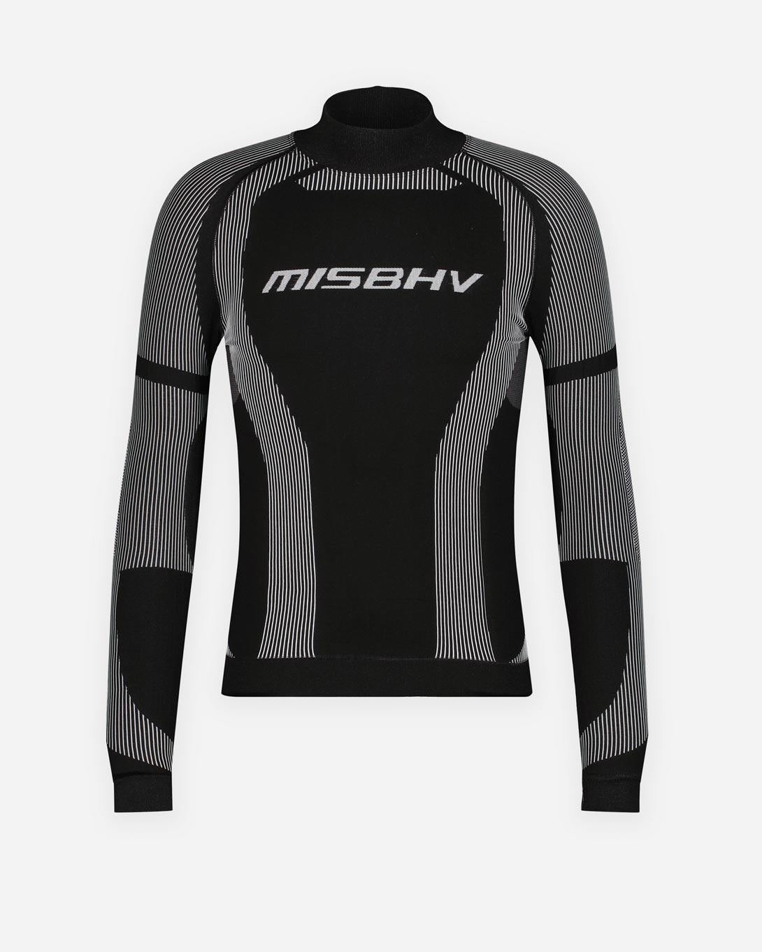 Sport Longsleeve Black & White Men's Top - Tops - MISBHV - Elevastor