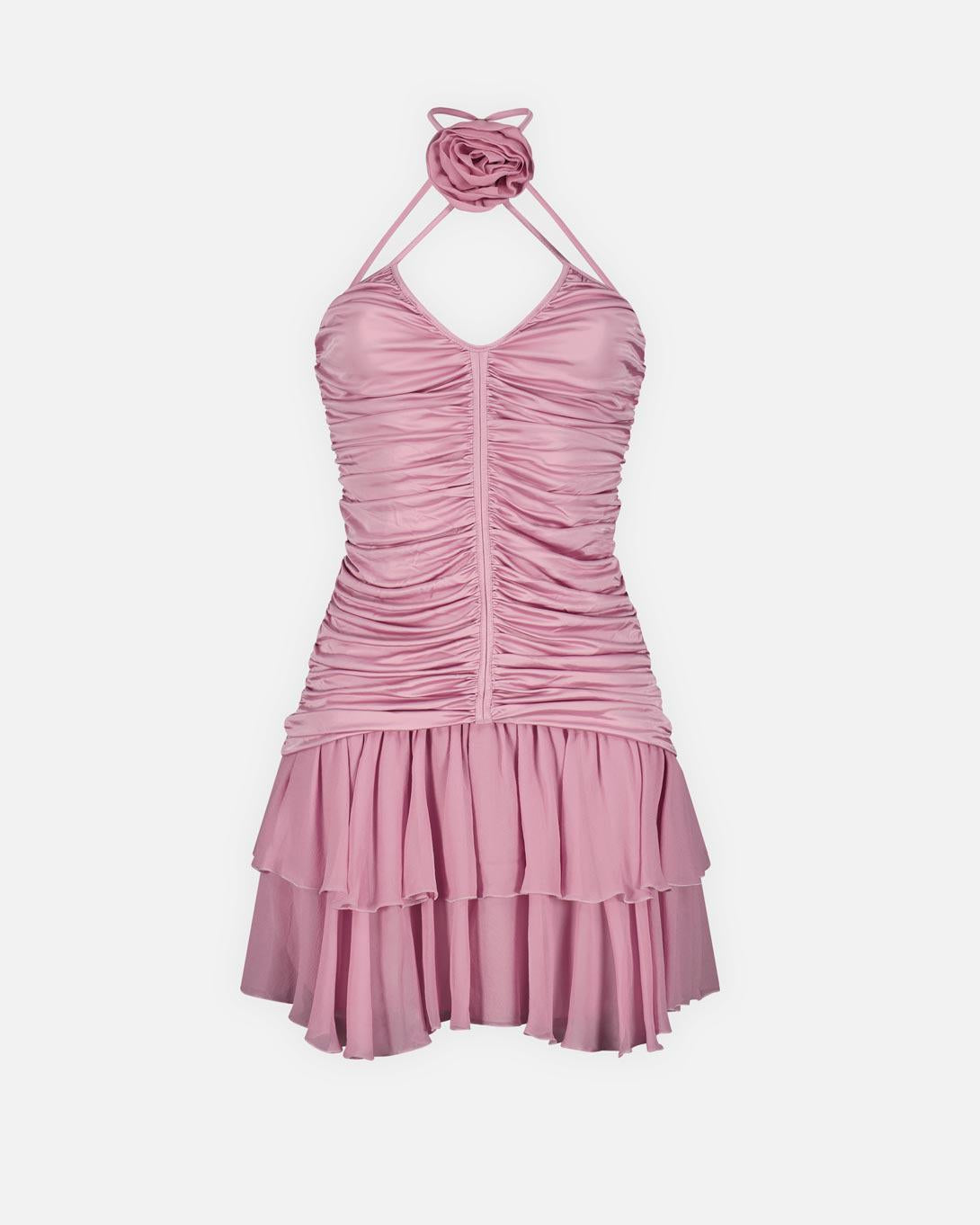 Pleated Rose Dress - Dresses & Skirts - Blumarine - Elevastor