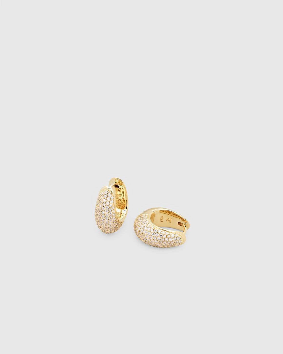 Ice Hoop Small Pave Gold - Jewelry - Tom Wood - Elevastor