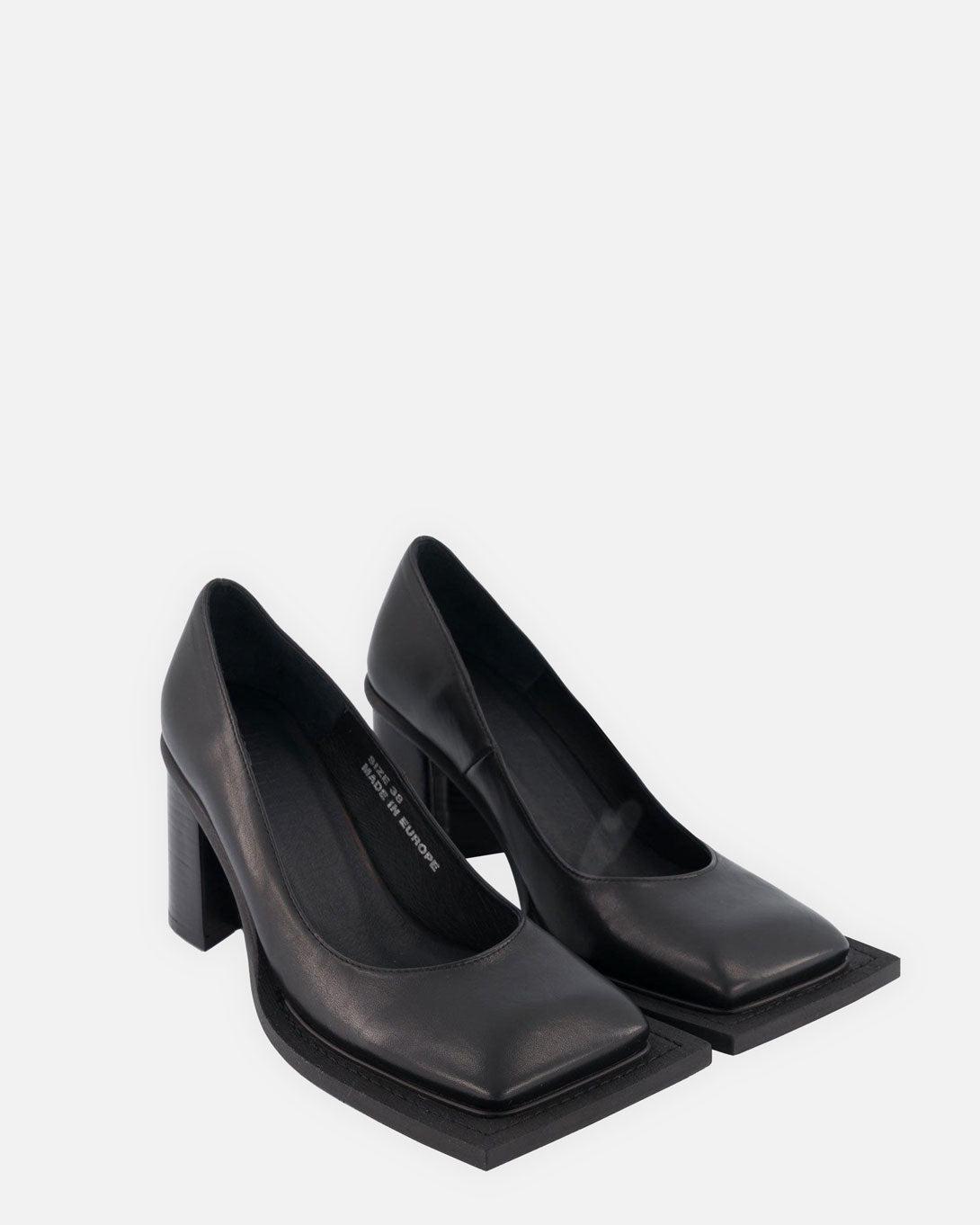 Black Howl Pumps - Heels - Ninamounah - Elevastor