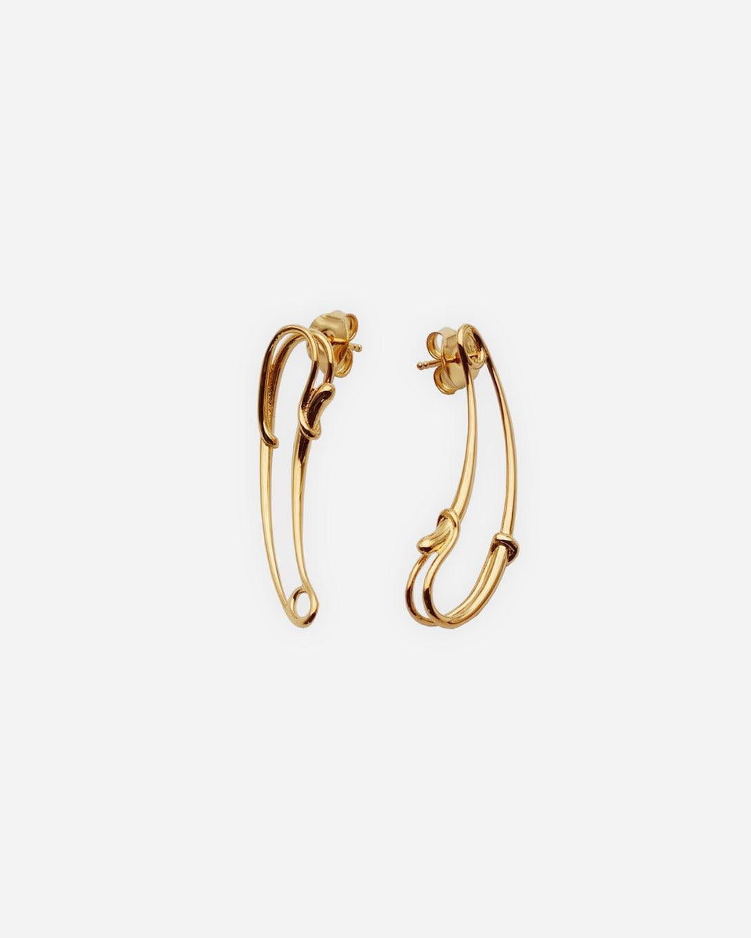 Gold Safety Studs - Jewelry - Hugo Kreit - Elevastor