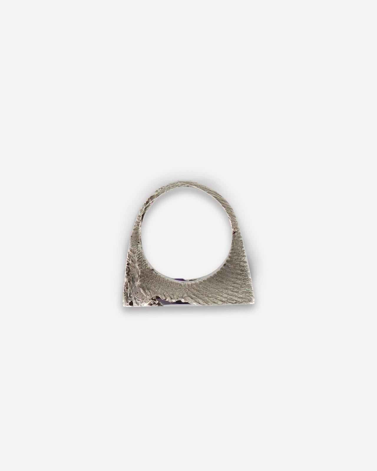 Silver Lunar Amethyste Ring - Ylang Ravel - Elevastor