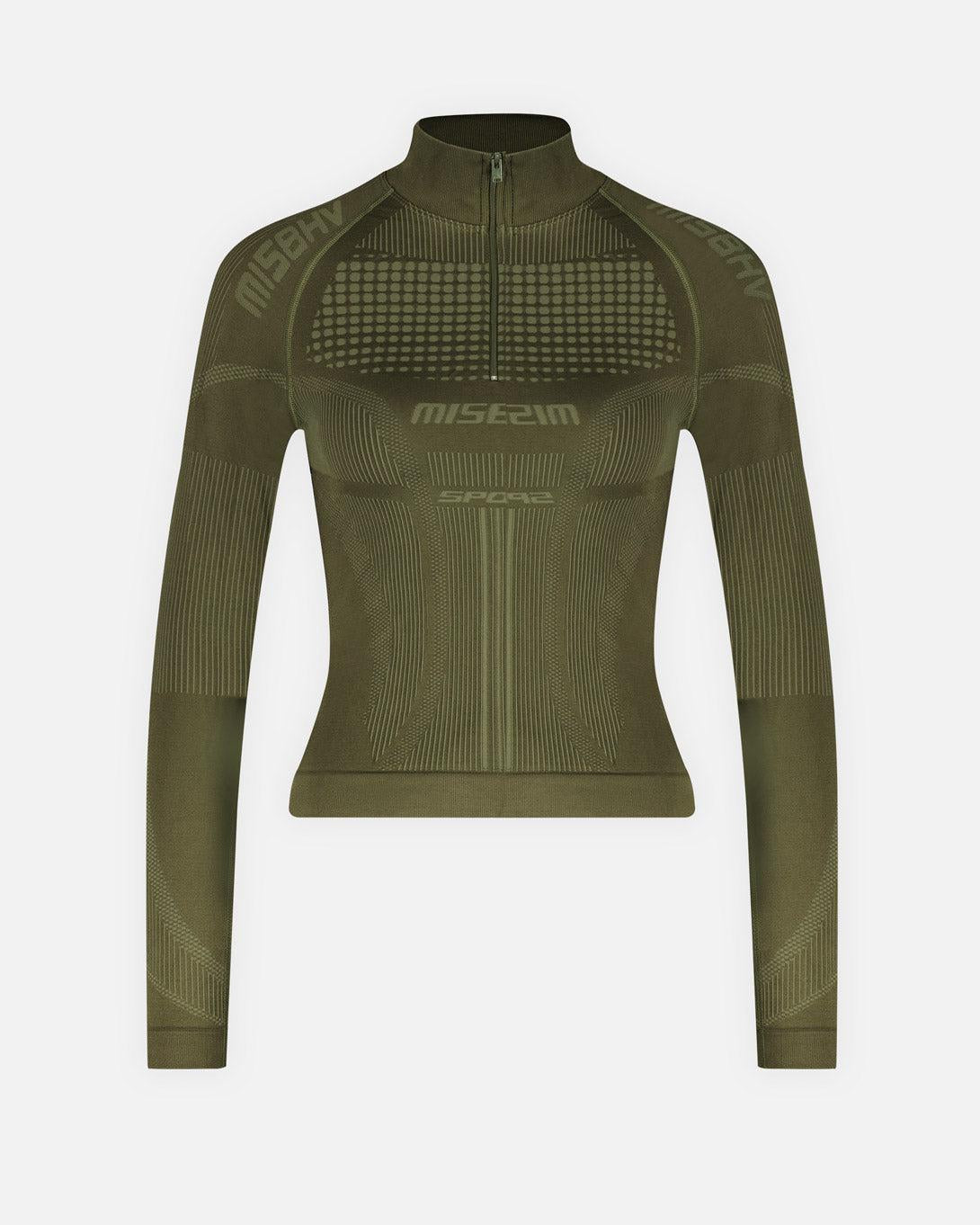 Women's Sport Europa Quarter-Zip in Olive - Tops - MISBHV - Elevastor